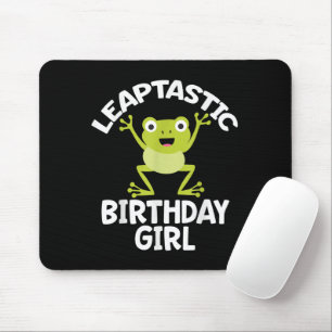Alfombrilla De Ratón Chica Cumpleañera del Año Bisiesto Chiste Divertid