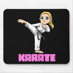 Alfombrilla De Ratón Chica Cute Japón Y Karate