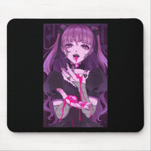 Alfombrilla De Ratón Chica de anime Kawaii Waifu Estético Otaku japonés