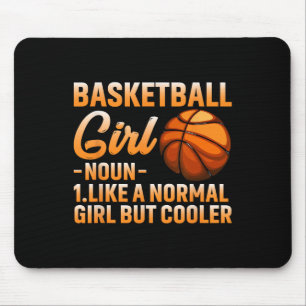 Alfombrilla De Ratón Chica de baloncesto Definición Baloncesto Mujer De