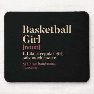 Alfombrilla De Ratón Chica De Baloncesto Definición Graciosa Regalo Par