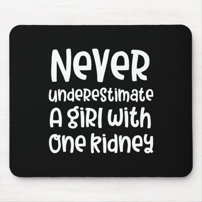 Alfombrilla De Ratón Chica De Concienciación Sobre La Enfermedad Renal (Frente)