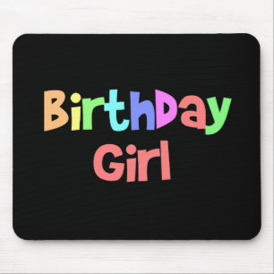 Alfombrilla De Ratón Chica de cumpleaños