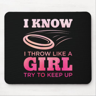 Alfombrilla De Ratón Chica de Disc Golf Divertida Regalo de Jugadora Am