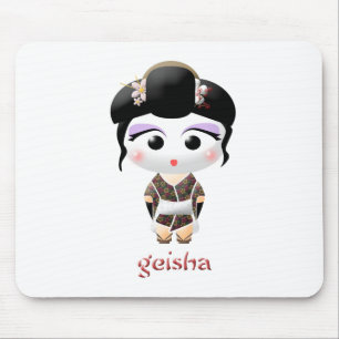 Alfombrilla De Ratón Chica de geisha