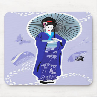 Alfombrilla De Ratón Chica de geisha Mousepad