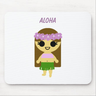 Alfombrilla De Ratón Chica de Hula (gráfico del picosegundo por 9 años