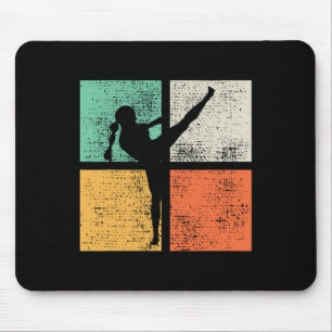 Alfombrilla De Ratón Chica de kickboxing kickboxer de Muay Thai 