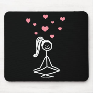 Alfombrilla De Ratón Chica de la yoga