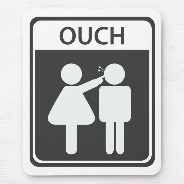 Alfombrilla De Ratón chica de niño firma mousepad (Frente)