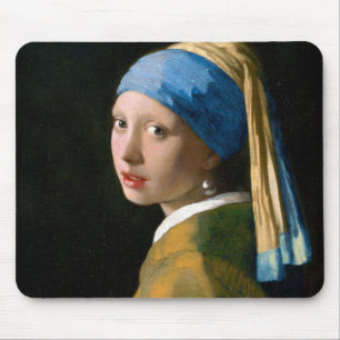 Alfombrilla De Ratón Chica de Pearl Earring, Johannes Vermeer, 1665