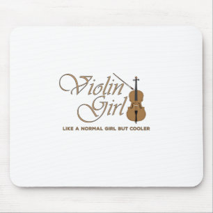 Alfombrilla De Ratón Chica de violín, como un chica normal pero más frí