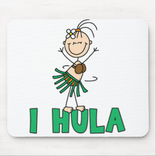 Alfombrilla De Ratón Chica del palillo I Hula Mousepad