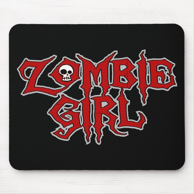 Alfombrilla De Ratón Chica del zombi (Frente)