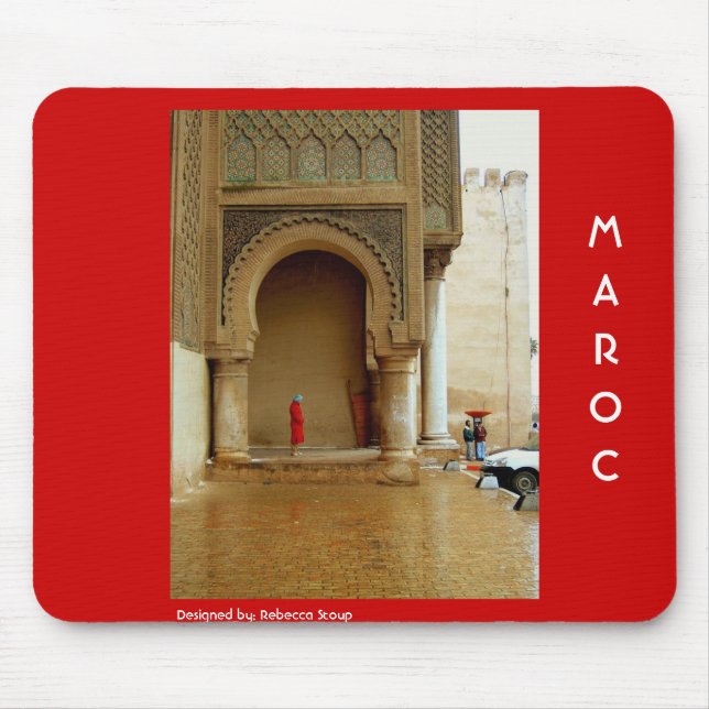 Alfombrilla De Ratón Chica en capa roja (Frente)