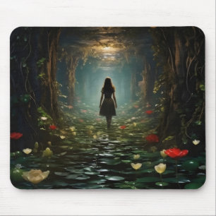 Alfombrilla De Ratón Chica en el túnel de Fantasy