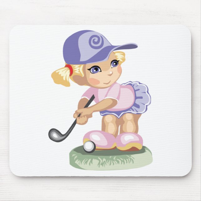 Alfombrilla De Ratón Chica Golfing Mousepad (Frente)