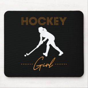 Alfombrilla De Ratón Chica Hockey Regalo Hockey sobre Hierba Jugadora d