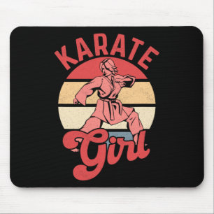 Alfombrilla De Ratón Chica Karate Karateka Luchadora Defensa Personal 