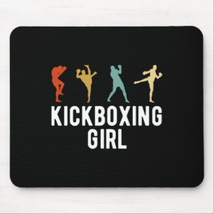 Alfombrilla De Ratón Chica Kickboxing Kickboxer