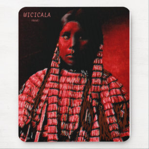 Alfombrilla De Ratón Chica Lakhotah dentro de un tipi