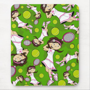 Alfombrilla De Ratón Chica lindo Mousepad del tenis