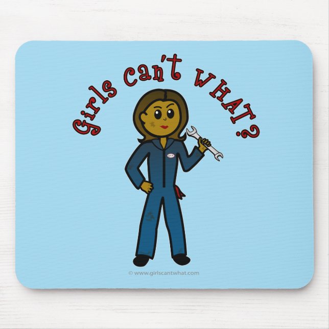 Alfombrilla De Ratón Chica mecánico oscuro (Frente)