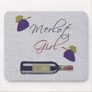 Alfombrilla De Ratón Chica Merlot - Amantes del Vino de Colección