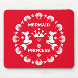 Alfombrilla De Ratón Chica Mermaid Princess