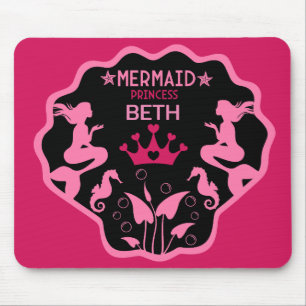 Alfombrilla De Ratón Chica Mermaid Princess