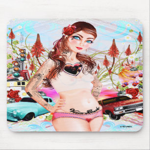 Alfombrilla De Ratón "Chica" Mousepad de la playa de Venecia