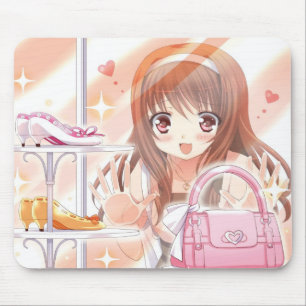 Alfombrilla De Ratón Chica Mousepad del animado de las compras