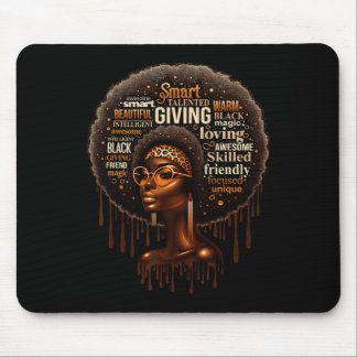Alfombrilla De Ratón Chica Negra Soy Mes de la Historia Negra Orgullo M