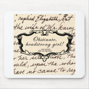 Alfombrilla De Ratón ¡Chica obstinado, testarudo!