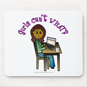 Alfombrilla De Ratón Chica oscuro del equipo