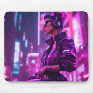 Alfombrilla De Ratón Chica Scifi