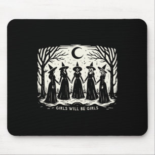 Alfombrilla De Ratón Chica será Chicas Witch Witchy Spooky Season Hall