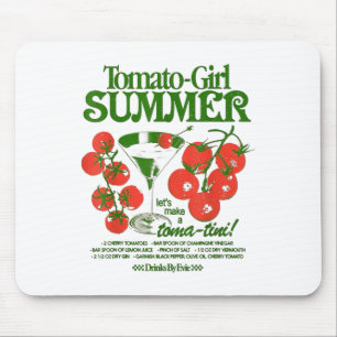 Alfombrilla De Ratón Chica Tomate Verano Tomate Fruta Fresca Tendencia 