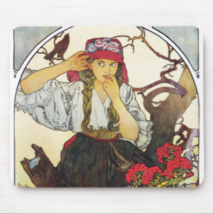 Alfombrilla De Ratón Chica y Geranium, Mucha