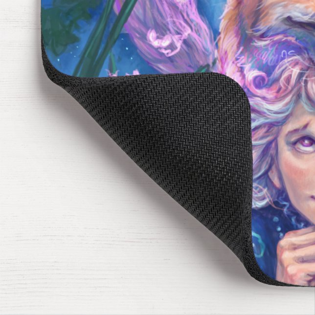 Alfombrilla De Ratón Chica y la fantasía del estero de magicfox (Esquina)