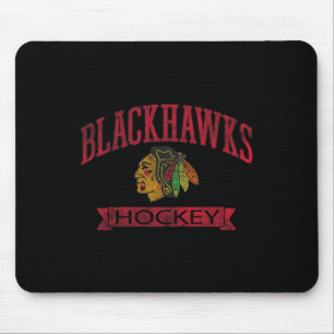 Alfombrilla De Ratón Chicago Blackhawks Hockey Vintage Blanco Licenciad