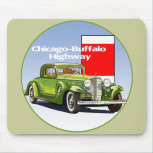 Alfombrilla De Ratón Chicago: Carretera Automática Nacional Buffalo Hig