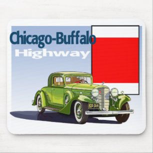 Alfombrilla De Ratón Chicago: Carretera Automática Nacional Buffalo Hig