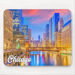 Alfombrilla De Ratón Chicago, Illinois, Estados Unidos