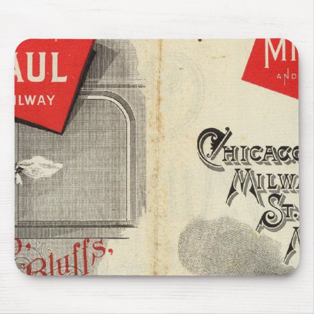 Alfombrilla De Ratón Chicago Milwaukee y St Paul Railway (Frente)