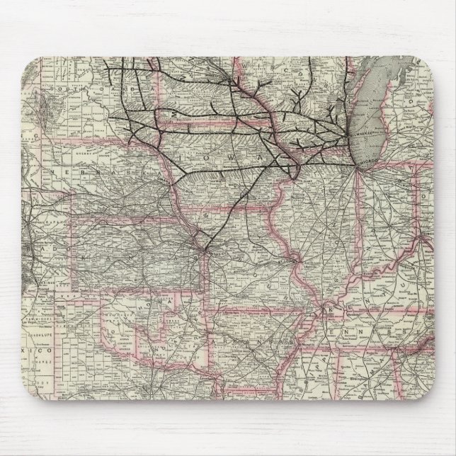 Alfombrilla De Ratón Chicago Milwaukee y St Paul Ry y conexiones (Frente)