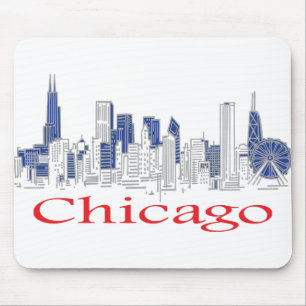Alfombrilla De Ratón Chicago-Skyline