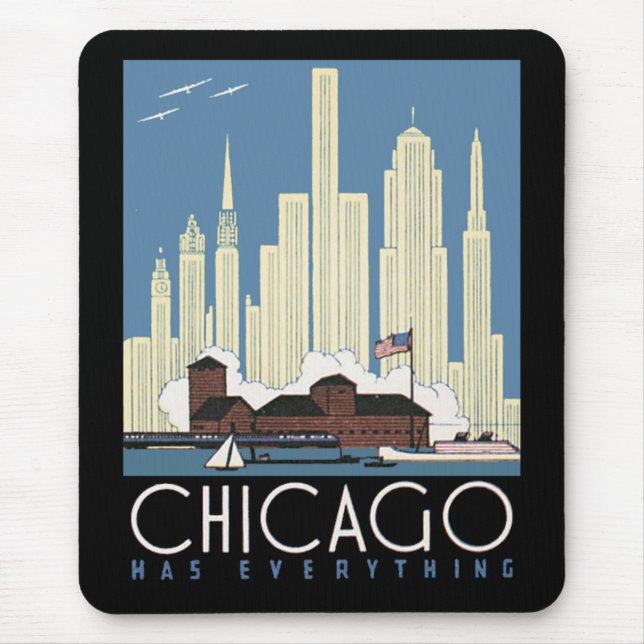 Alfombrilla De Ratón Chicago tiene todo el Mousepad (Frente)