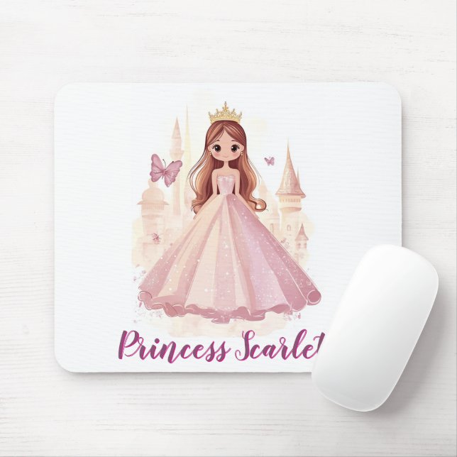 Alfombrilla De Ratón Chicas adorables Princesa Sparkle Personalizados (Con ratón)