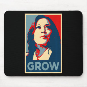 Alfombrilla De Ratón Chicas aumentan Kamala Harris Poster de Esperanza